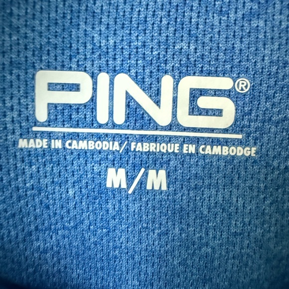 Ping Blue and Gray performance 1/4 Zip sensorcool pullover men’s size Medium - Picture 6 of 9